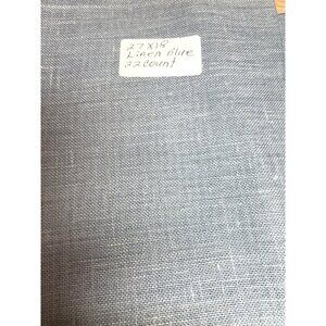 Blue 22 Count Linen Fabric 27x18 Inches Cross Stitch Material